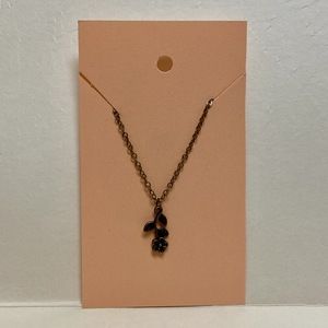 Playful Dainty Flower Charm Necklace